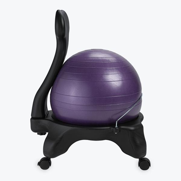 Exercise ball on sale base with wheels