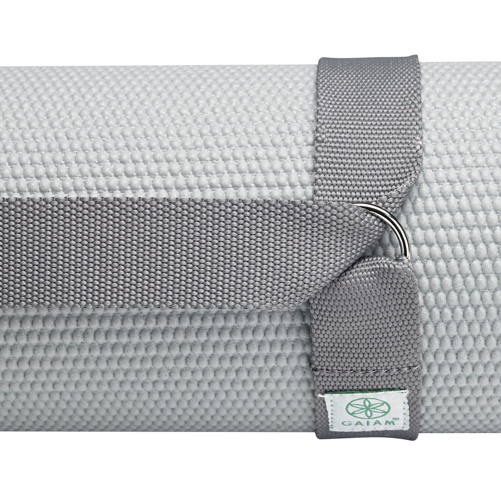 Gaiam Easy-Cinch Yoga Sling Gray closeup