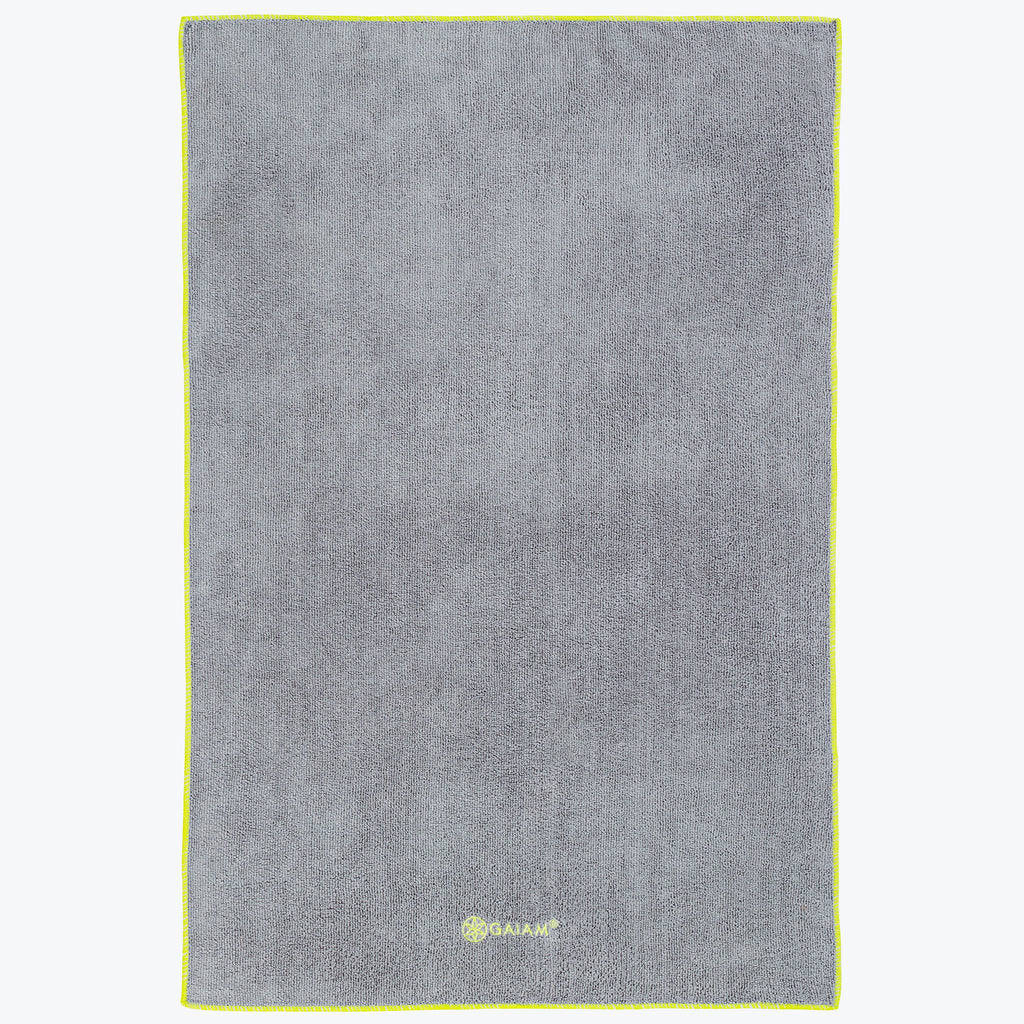 Yoga Hand Towel in gray/citron