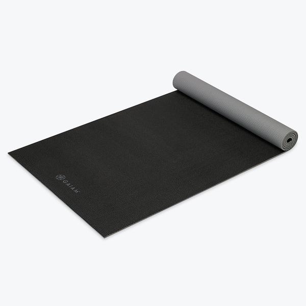 2-Color Yoga Mats Granite Storm Black