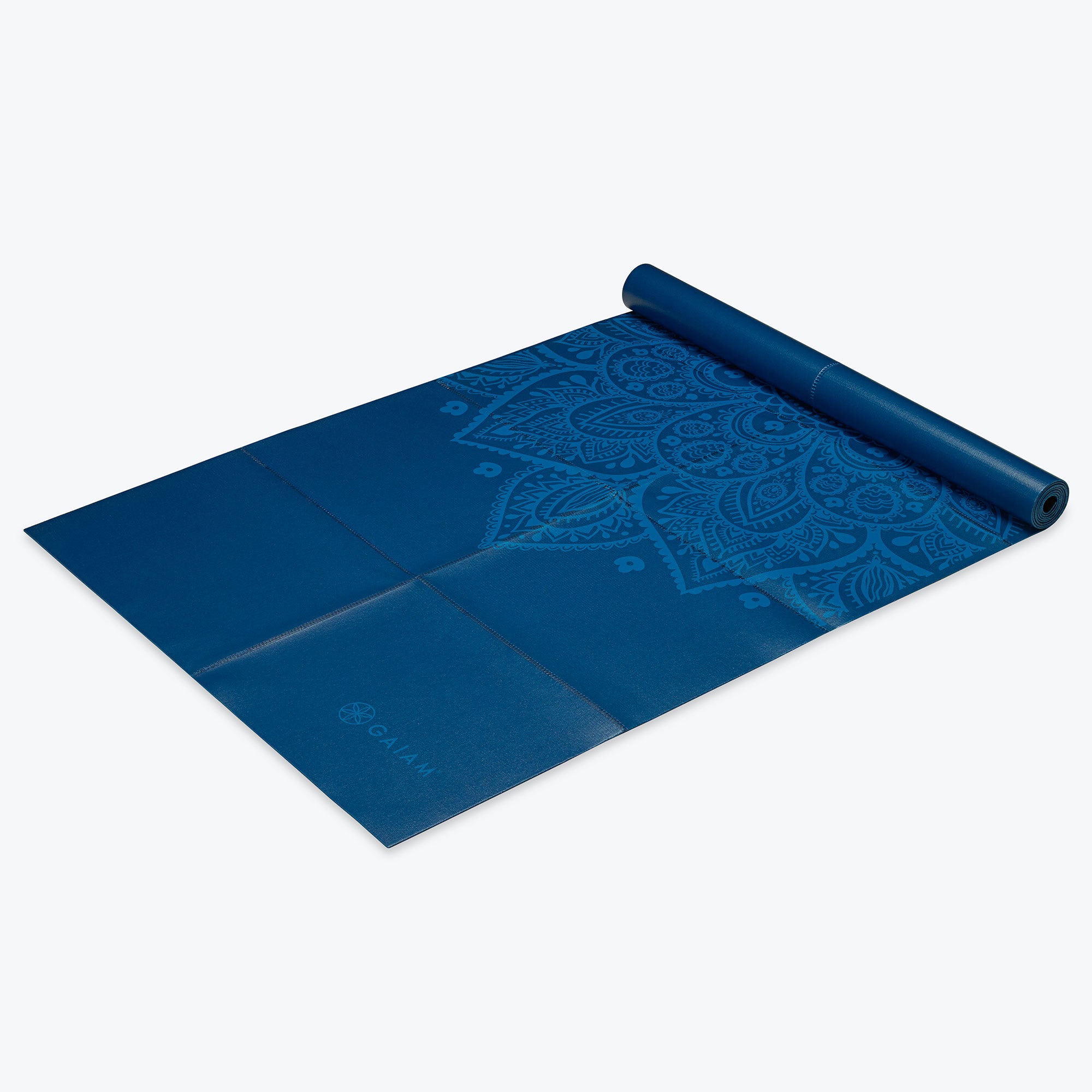 Tapete de yoga Gaiam Foldable Yoga Mat azul