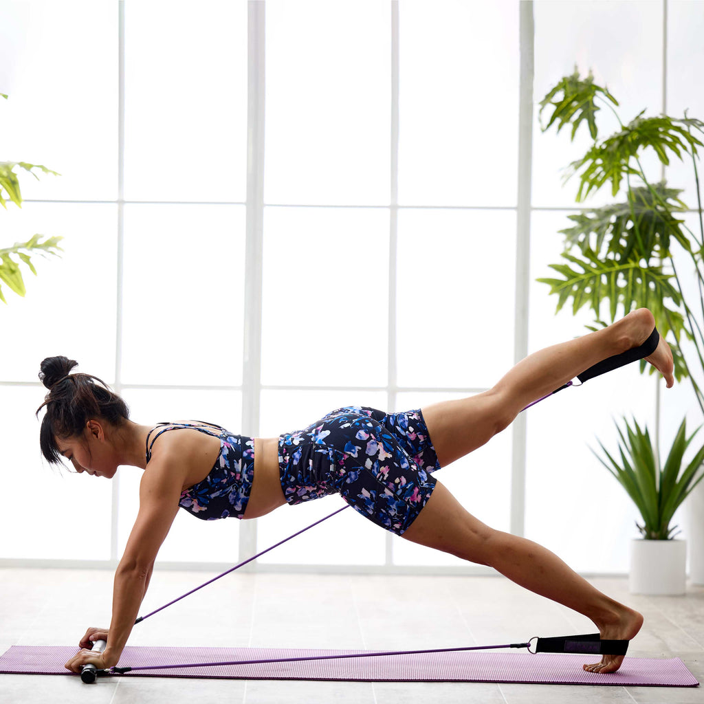 A tutorial of the #gaiam pilates bar kit and the ankle/wrist