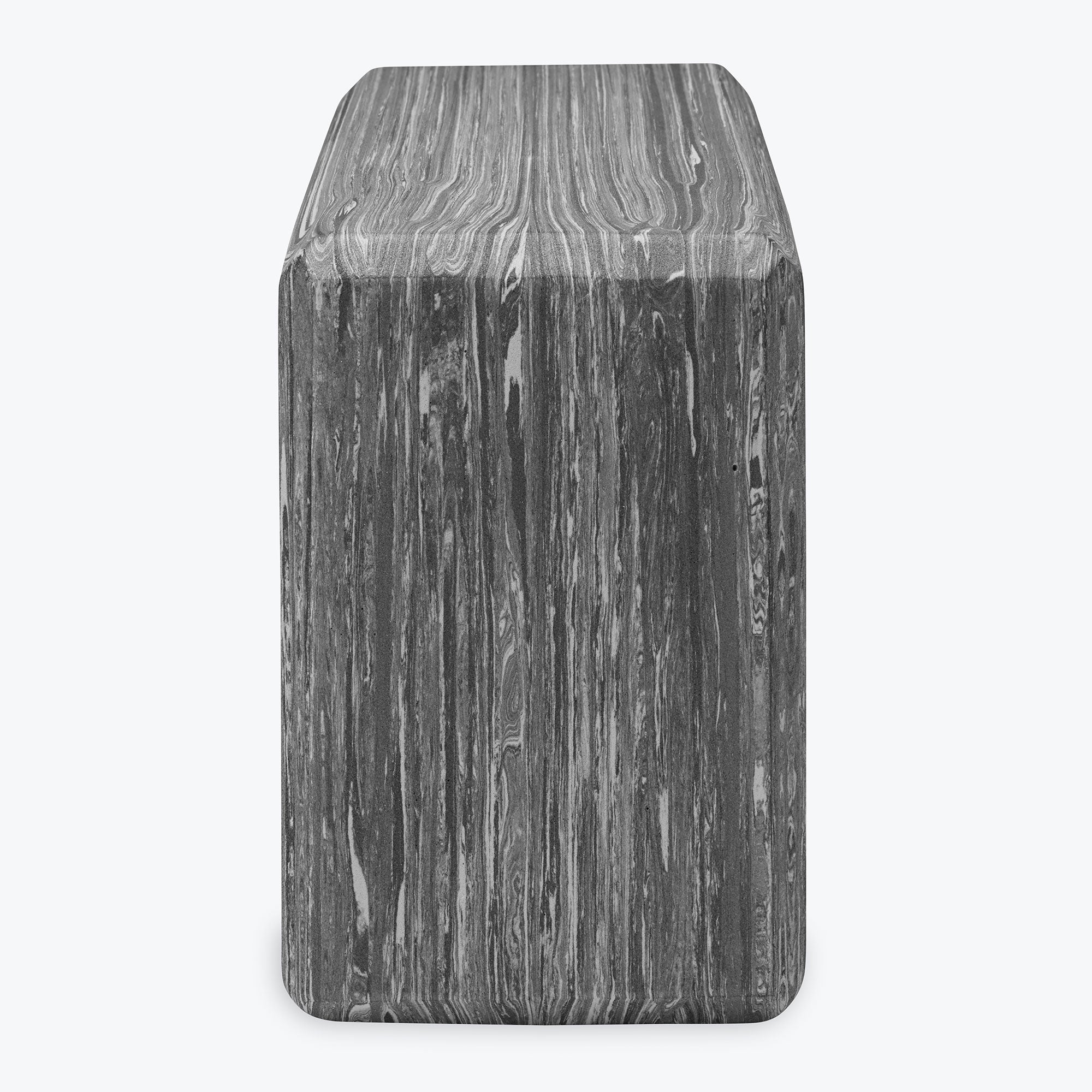 grey marbled yoga block side