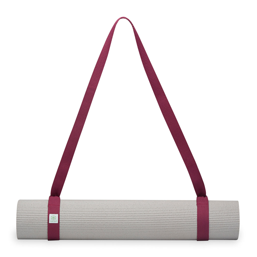 Gaiam Easy-Cinch Yoga Sling Mulberry with mat
