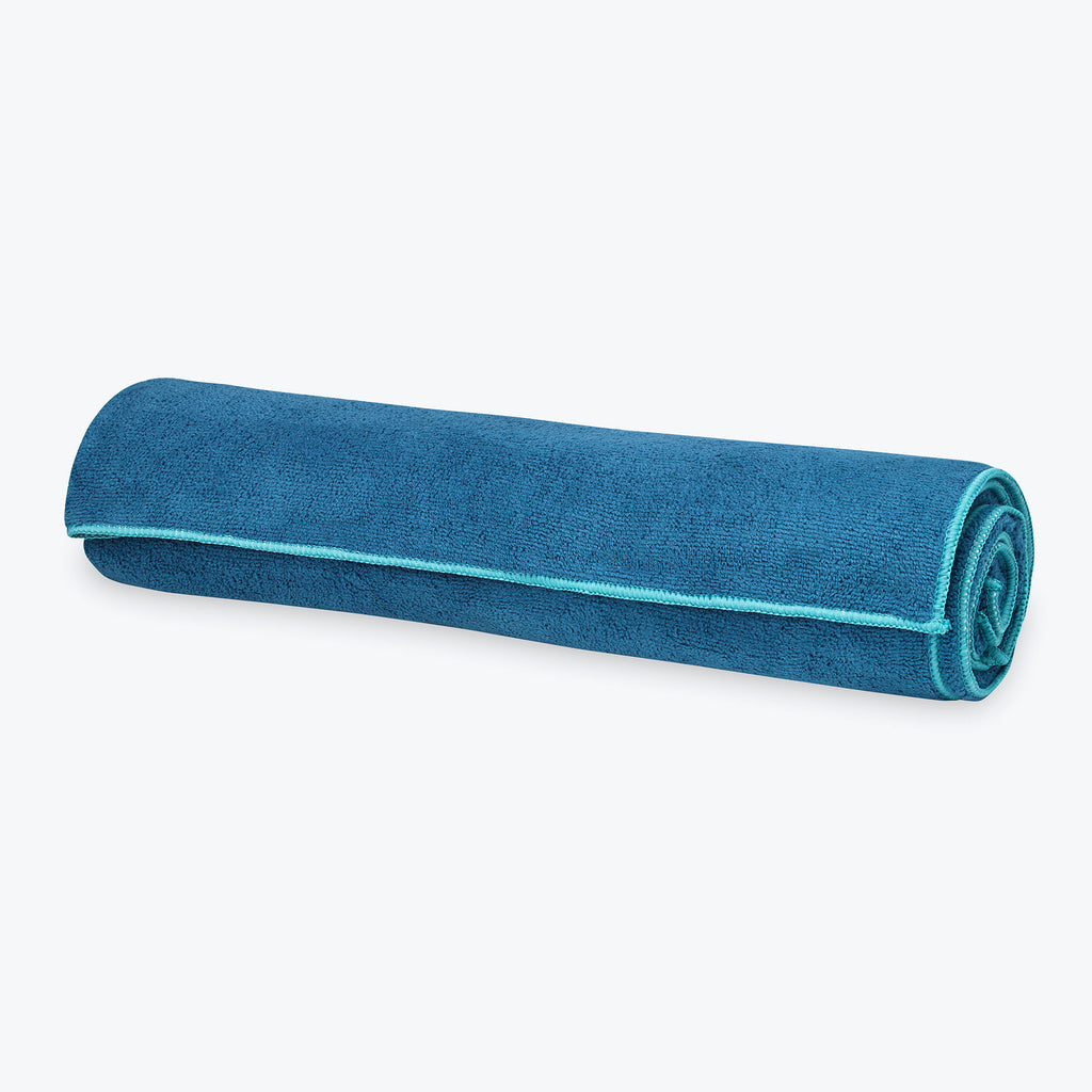 Stay-Put Yoga Towel Lake Blue