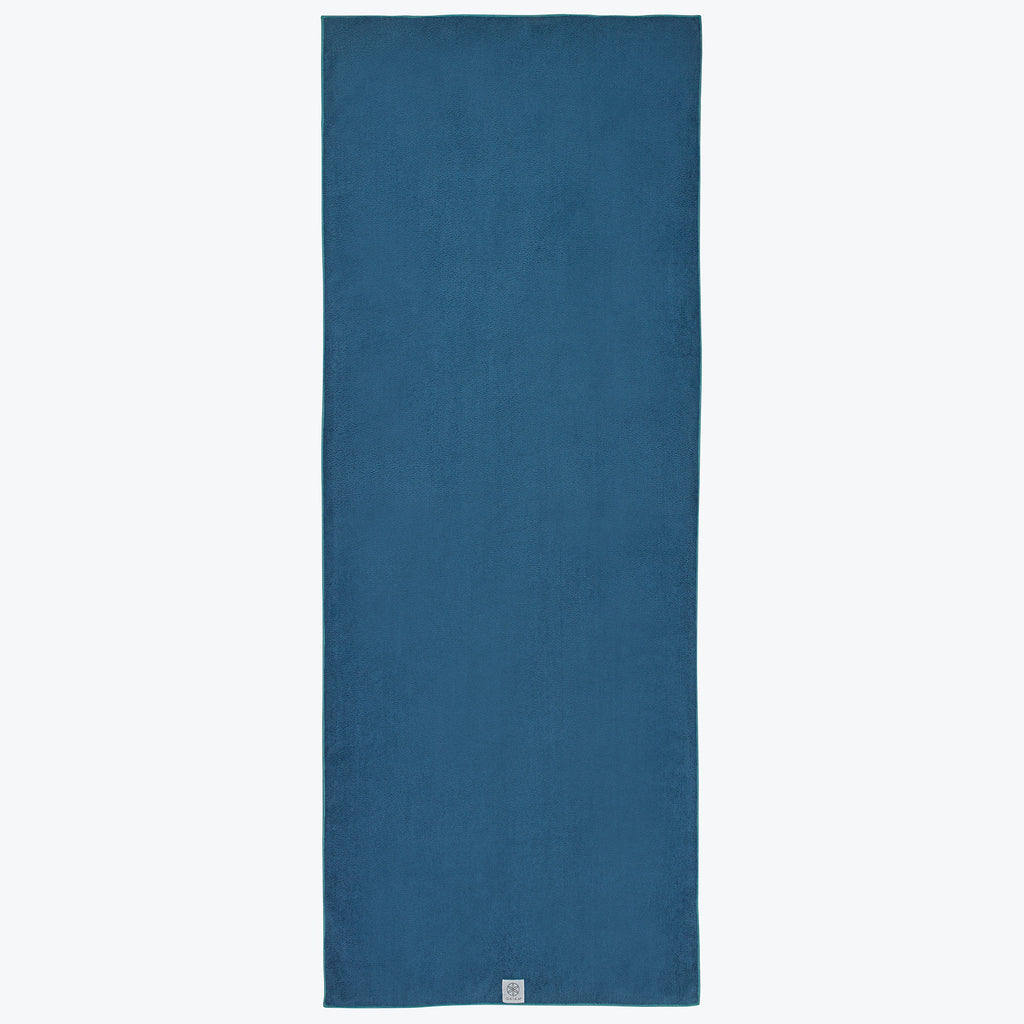 Stay-Put Yoga Towel Blue