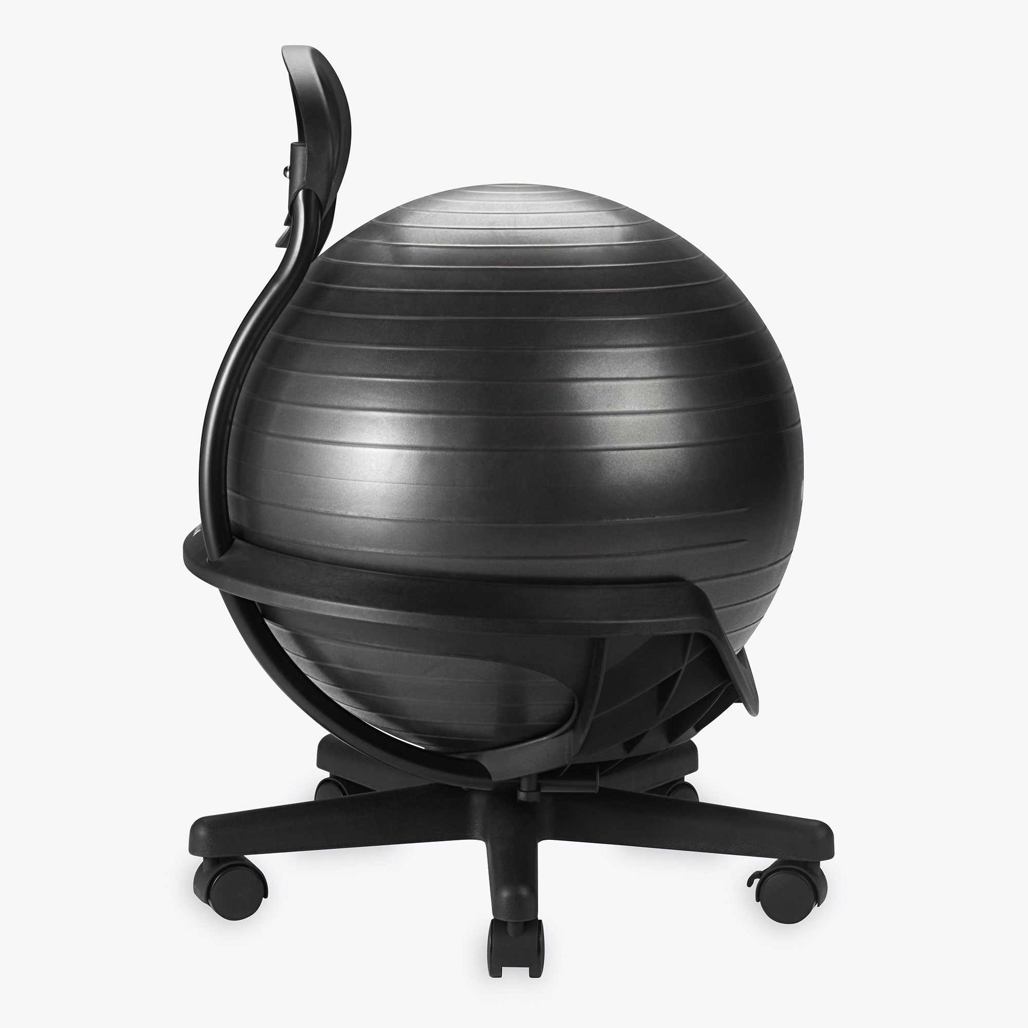 Ultimate balance ball chair with ball inside of base