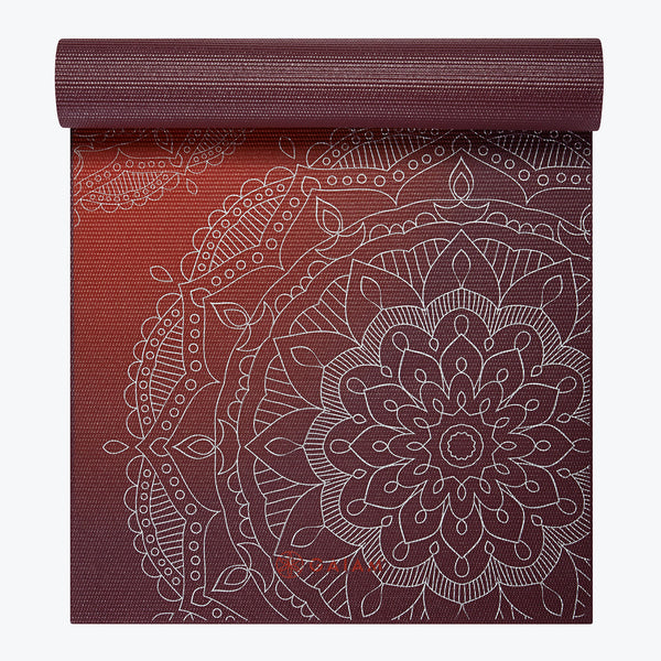 Gaiam Printed Yoga Mat 6mm PVC Lightweight Non-Slip