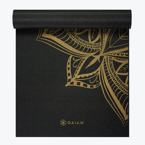 Premium Metallic Bronze Medallion Yoga Mat (6mm)