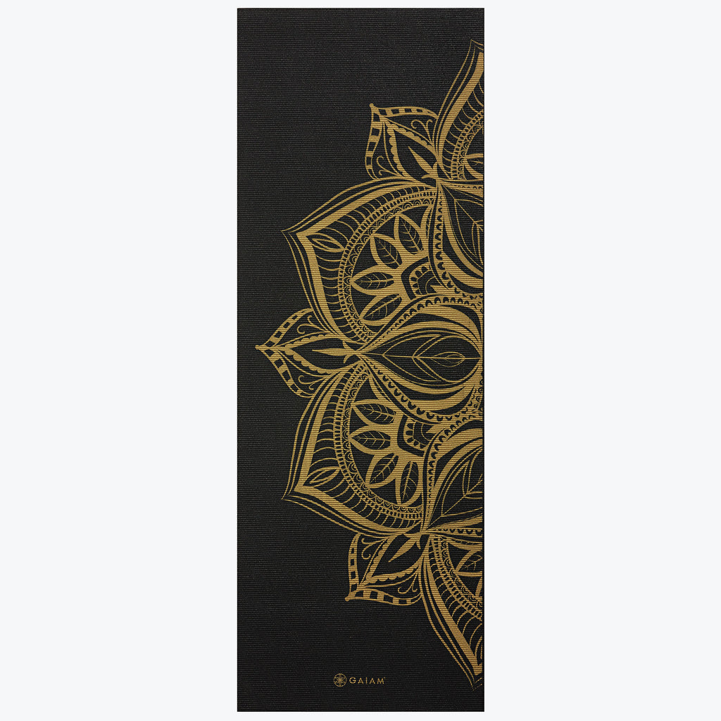 6mm Premium Metallic Bronze Medallion Yoga Mat
