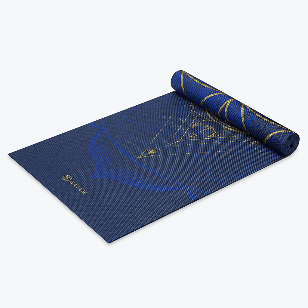 Reversible 6mm Metallic Sun & Moon Yoga Mat