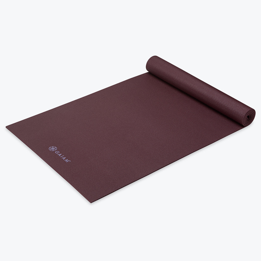 Classic Wild Aubergine Solid Color Yoga Mats (5mm)