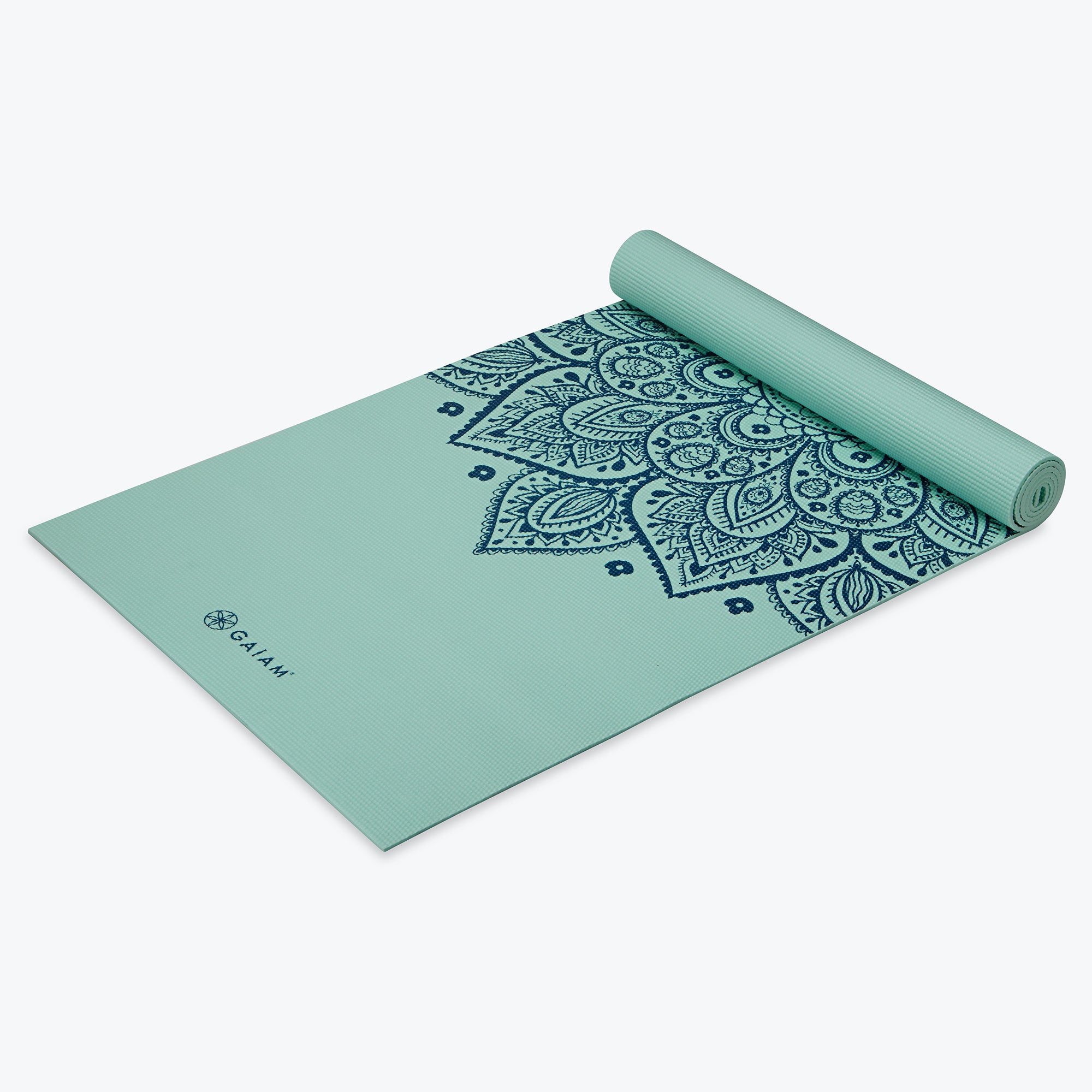 Cool Mint Sundial Yoga Mat (5mm) - Gaiam