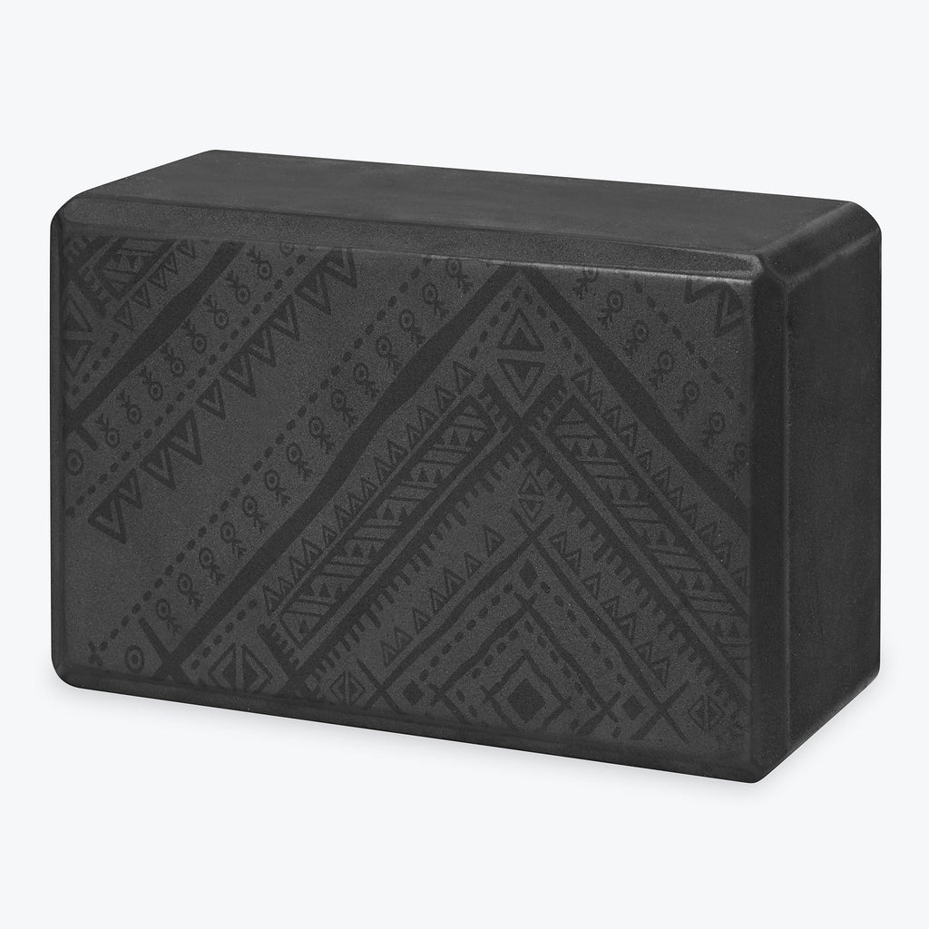 Navajo black Printed Yoga Block