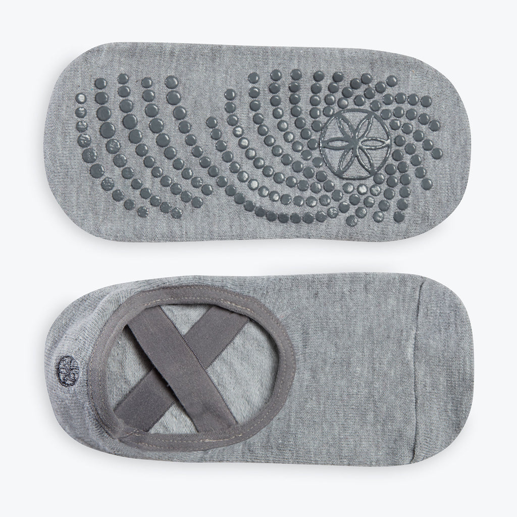 Grey Folkstone Grippy Yoga-Barre Socks - 2 Pack