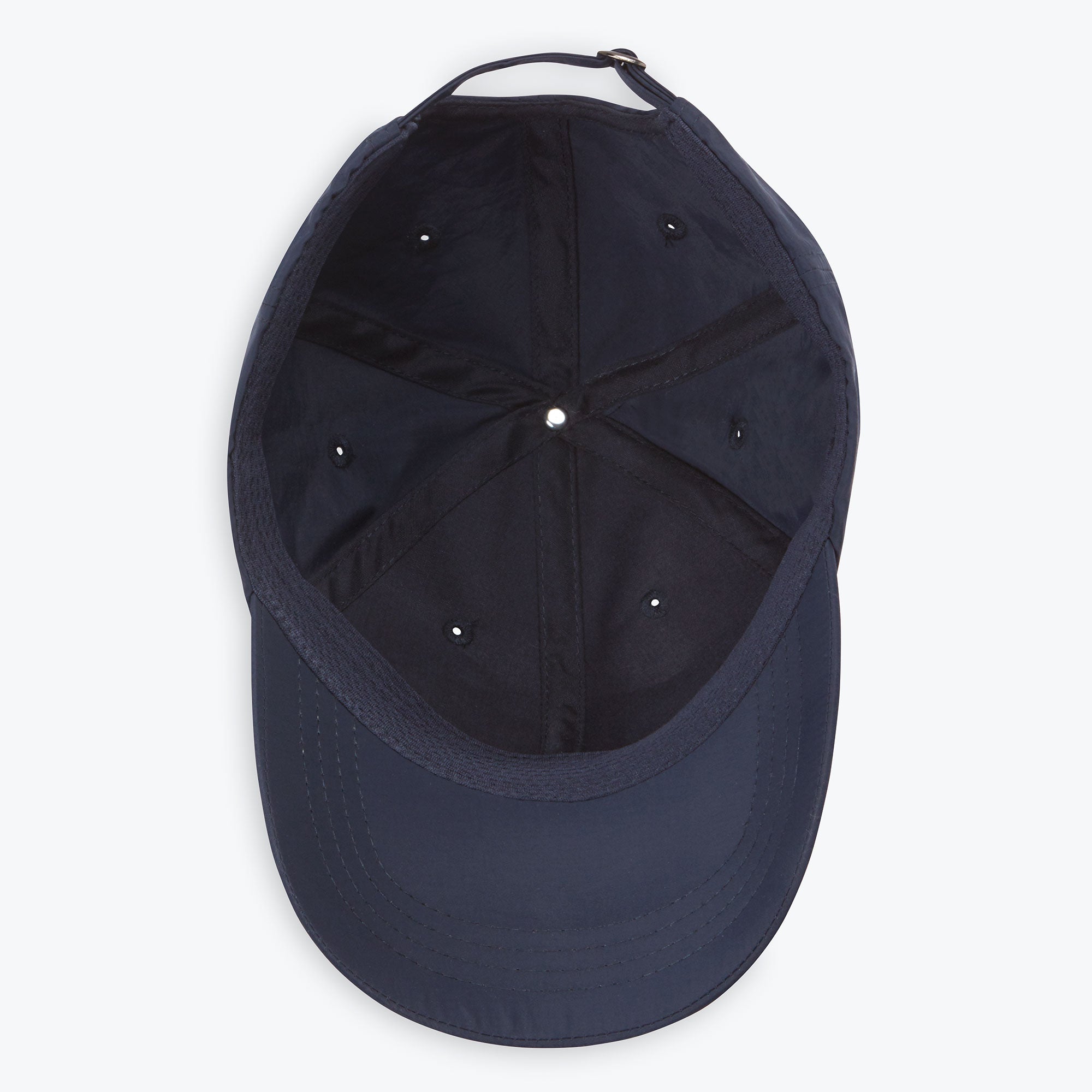 classic fitness hat in navy inside view