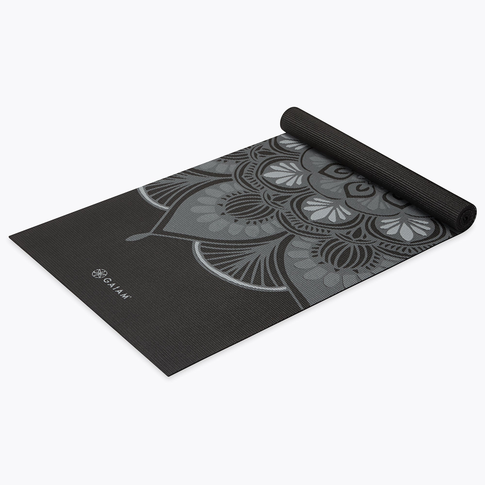 mystic ink yoga mat rolled up