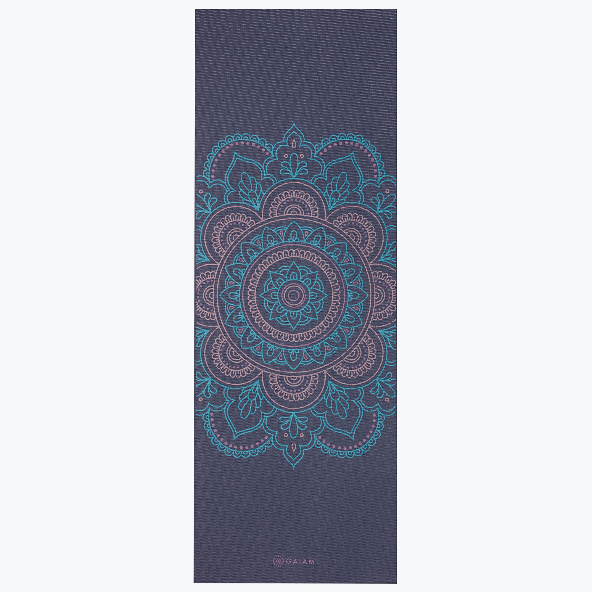 purple illusion mat mandala side rolled out