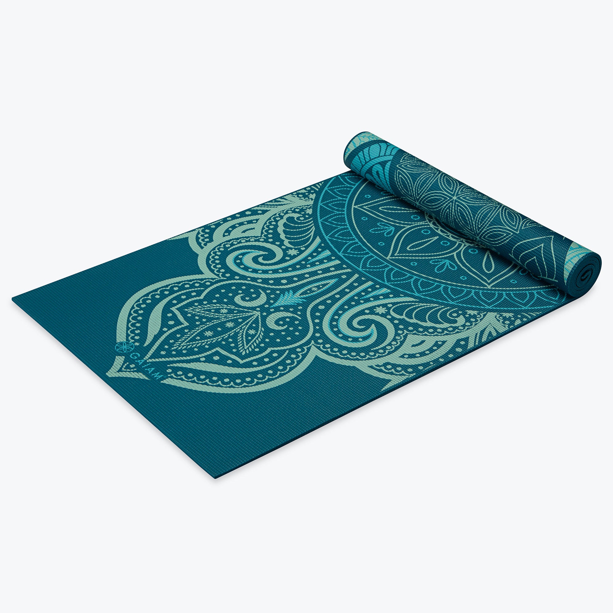 seaglass mat mandala side at an angle