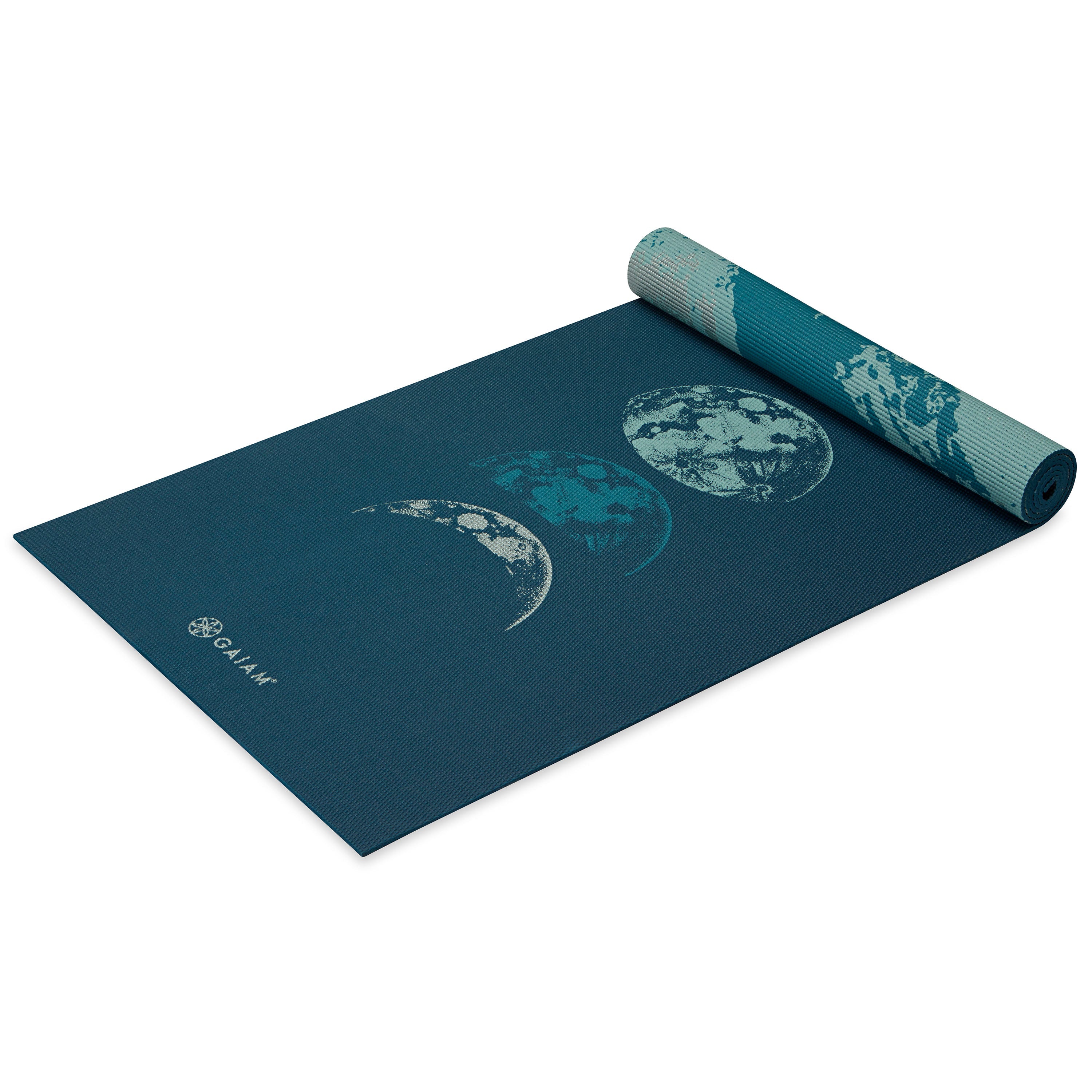Premium Reversible Lunar Wave Yoga Mat (6mm) Gaiam