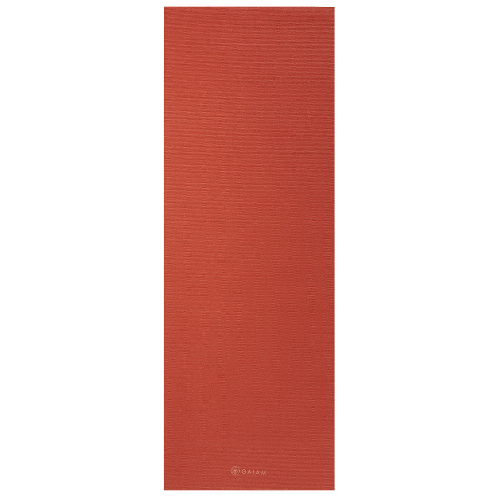 Classic Solid Color Yoga Mat (5mm) Sunburnt flat