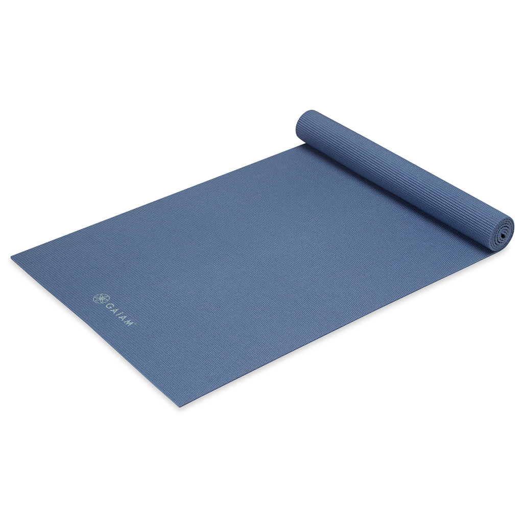 Classic Solid Color Yoga Mat (5mm) High Tide top rolled angle