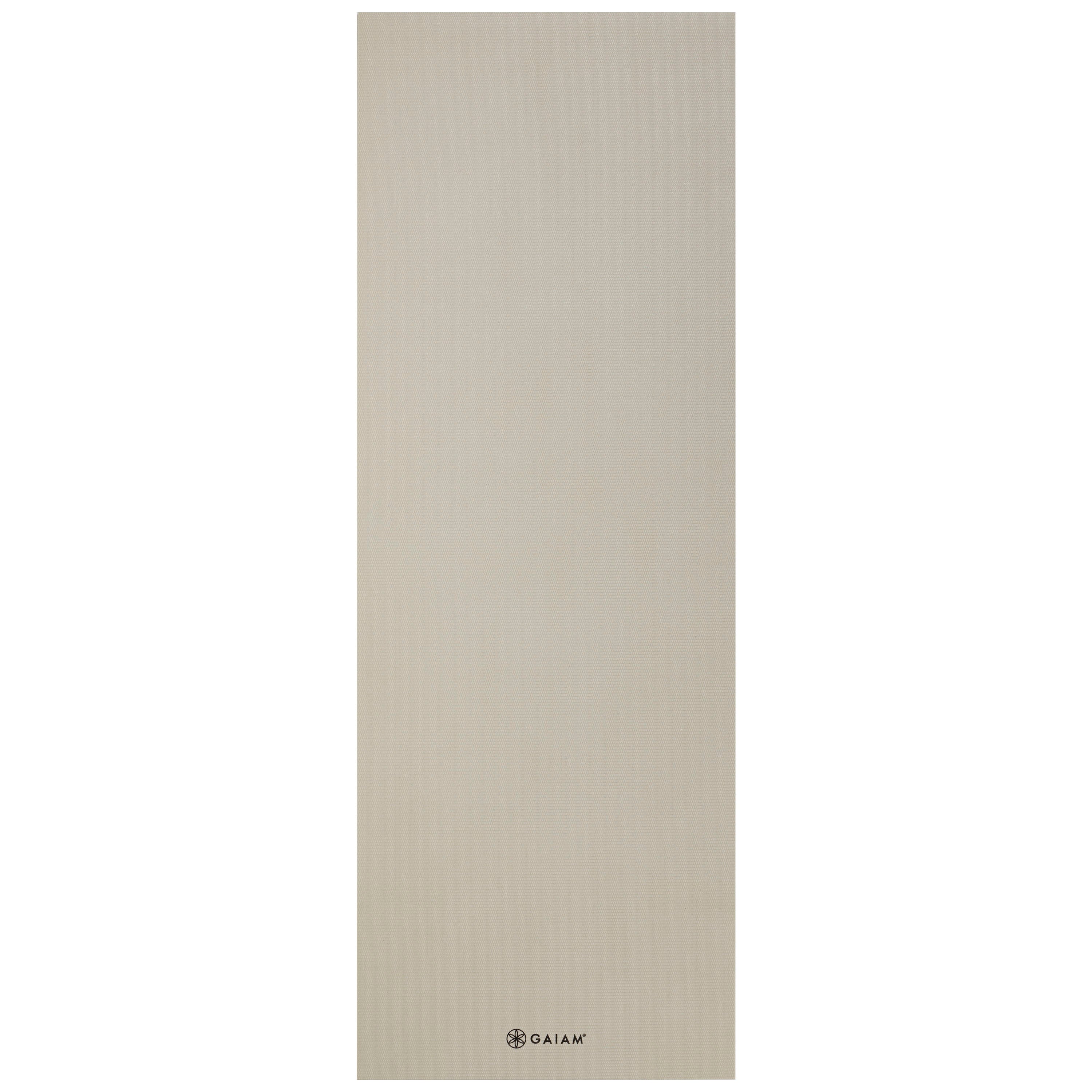 Classic Solid Color Yoga Mat (5mm) Sandstone flat