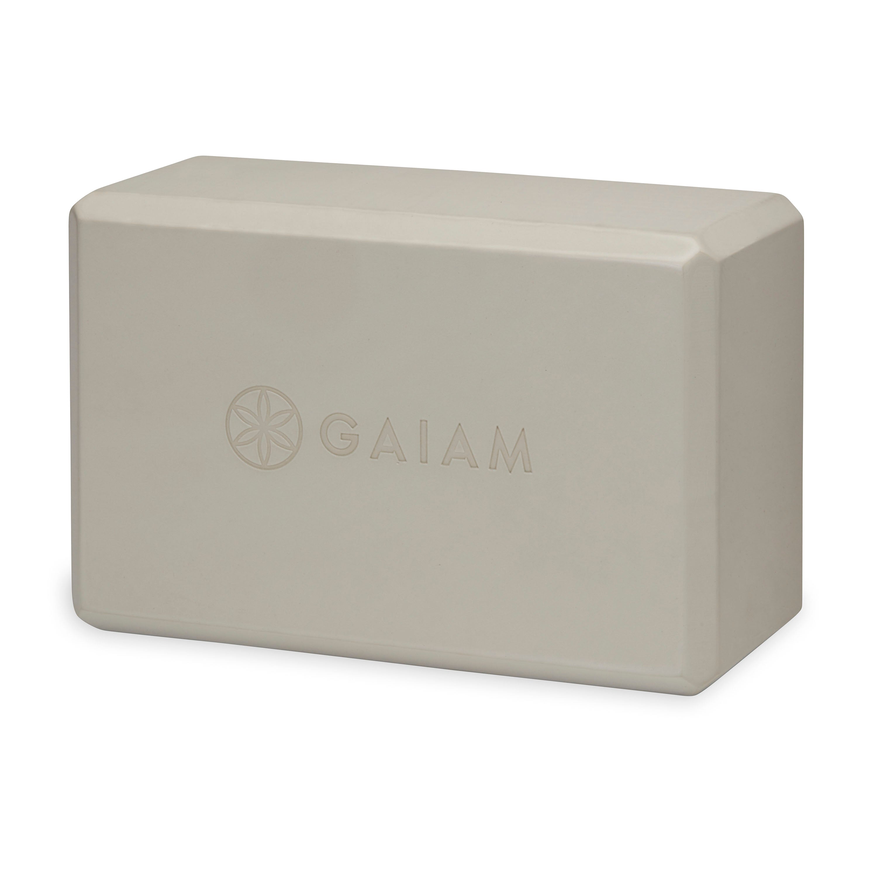 Gaiam Yoga Block - Supportive Latex-Free EVA Foam Soft Non-Slip