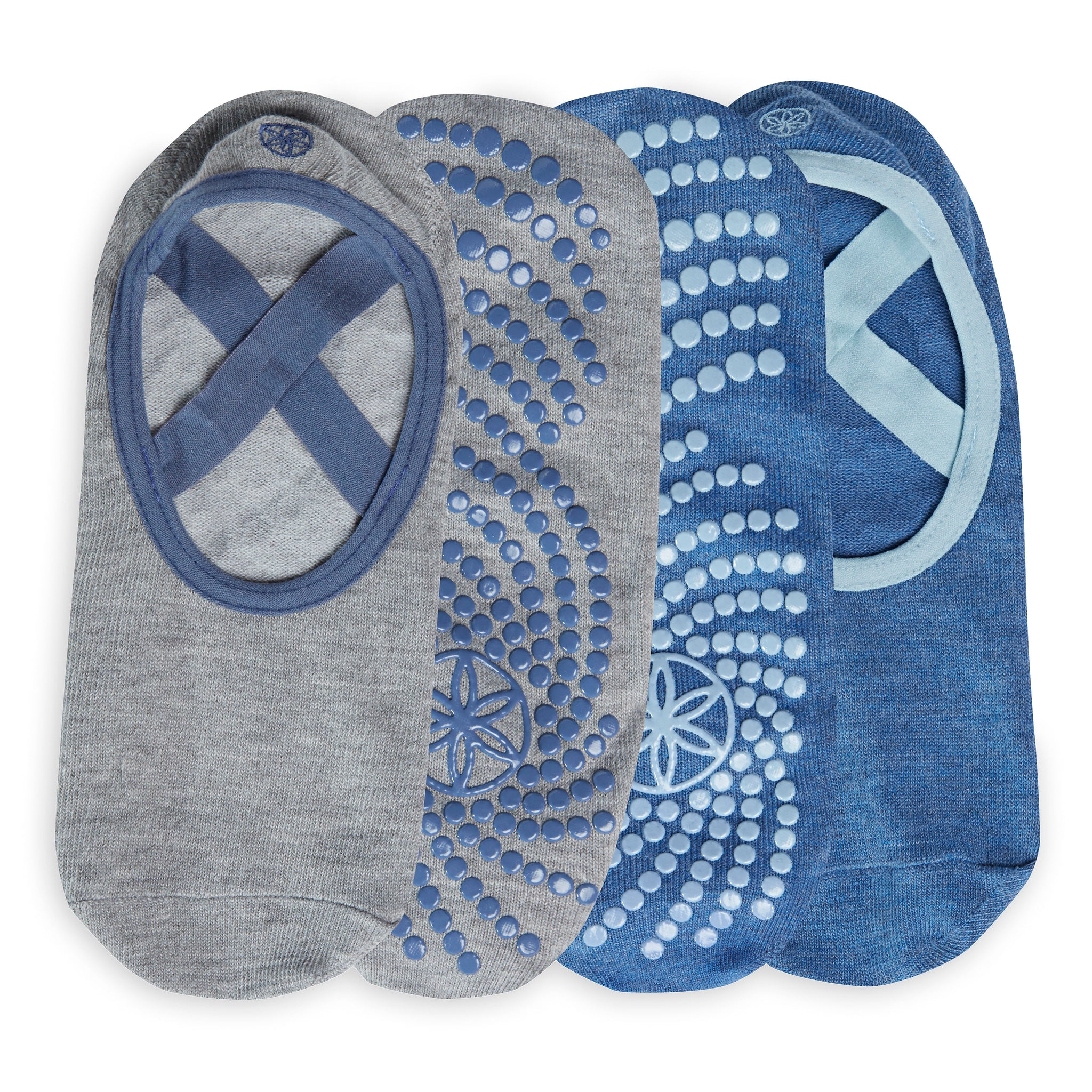 Grippy YogaBarre Socks 2 Pack Gaiam