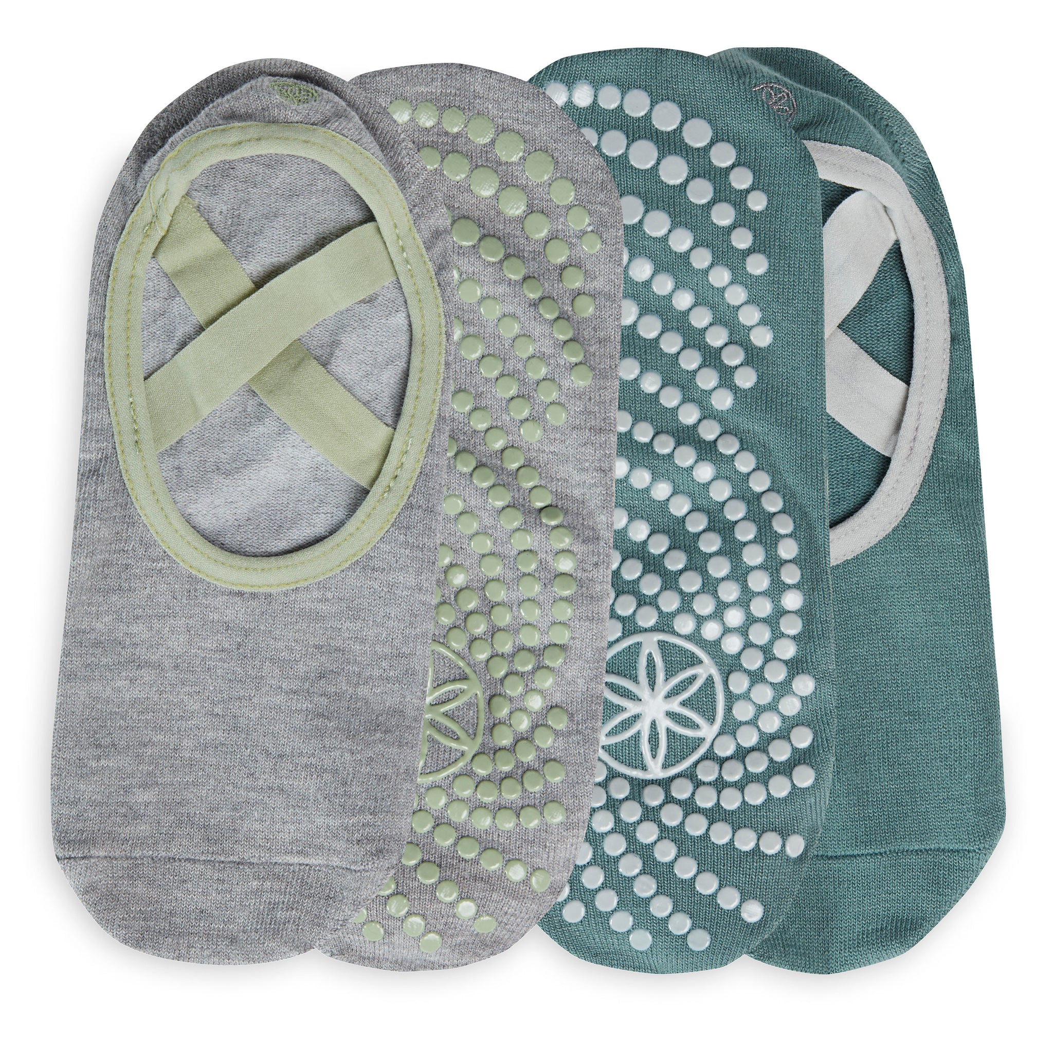 Grippy YogaBarre Socks 2 Pack Gaiam