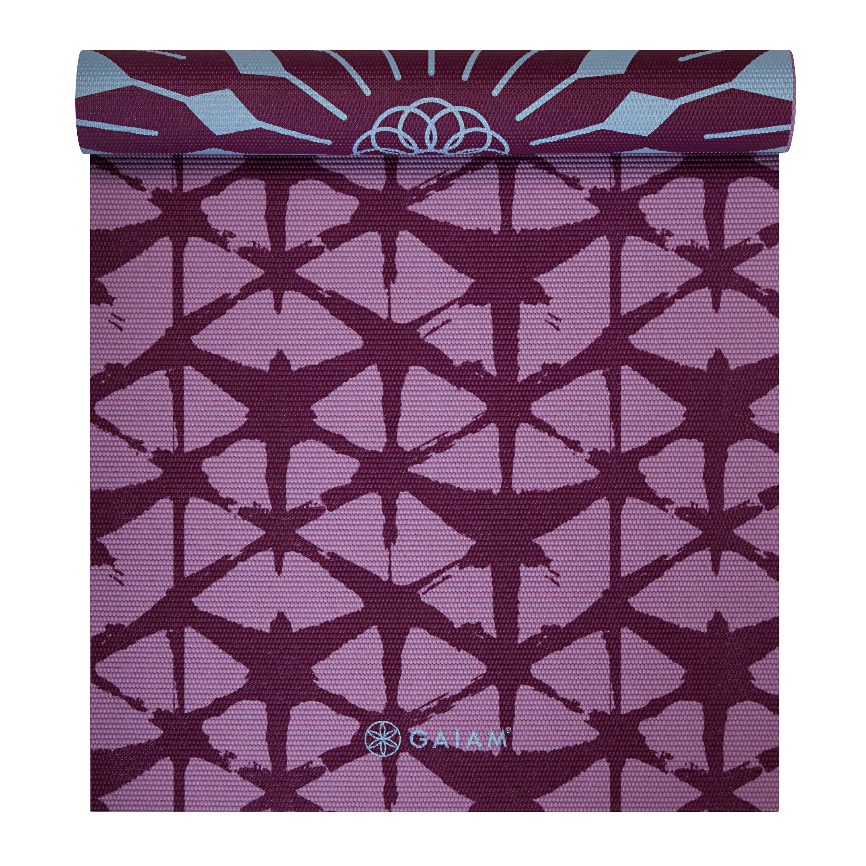 Gaiam Be Free Reversible 6mm Yoga Mat, Purple