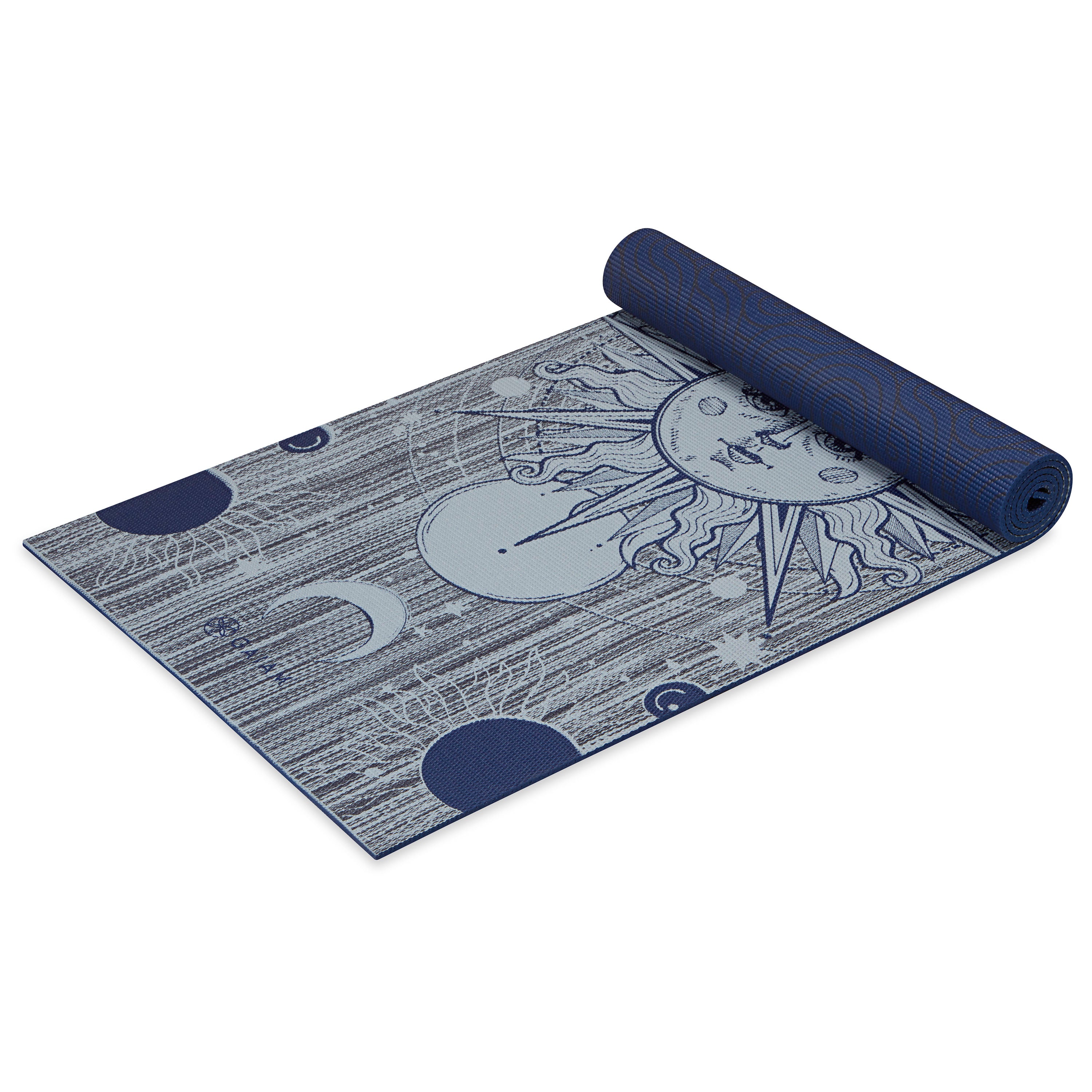 Gaiam Yoga Mat - Premium 6Mm Print Reversible Extra Thick Non Slip