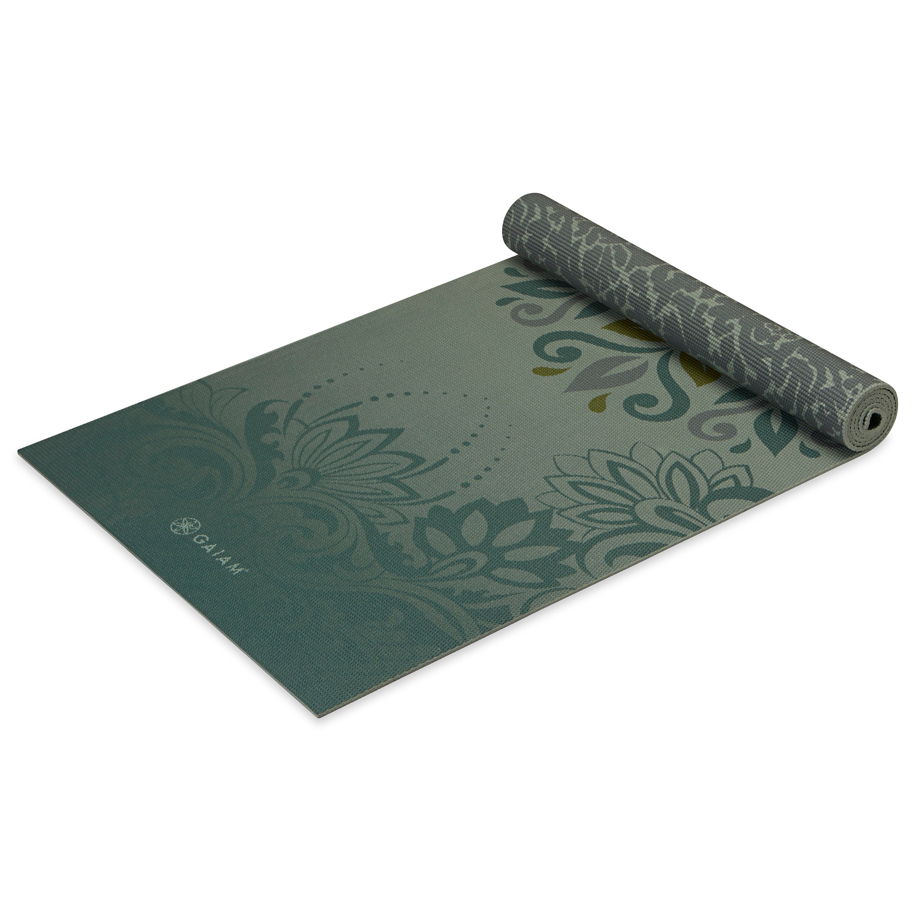 Premium Reversible Perpetual Blossom Yoga Mat (6mm) - Gaiam