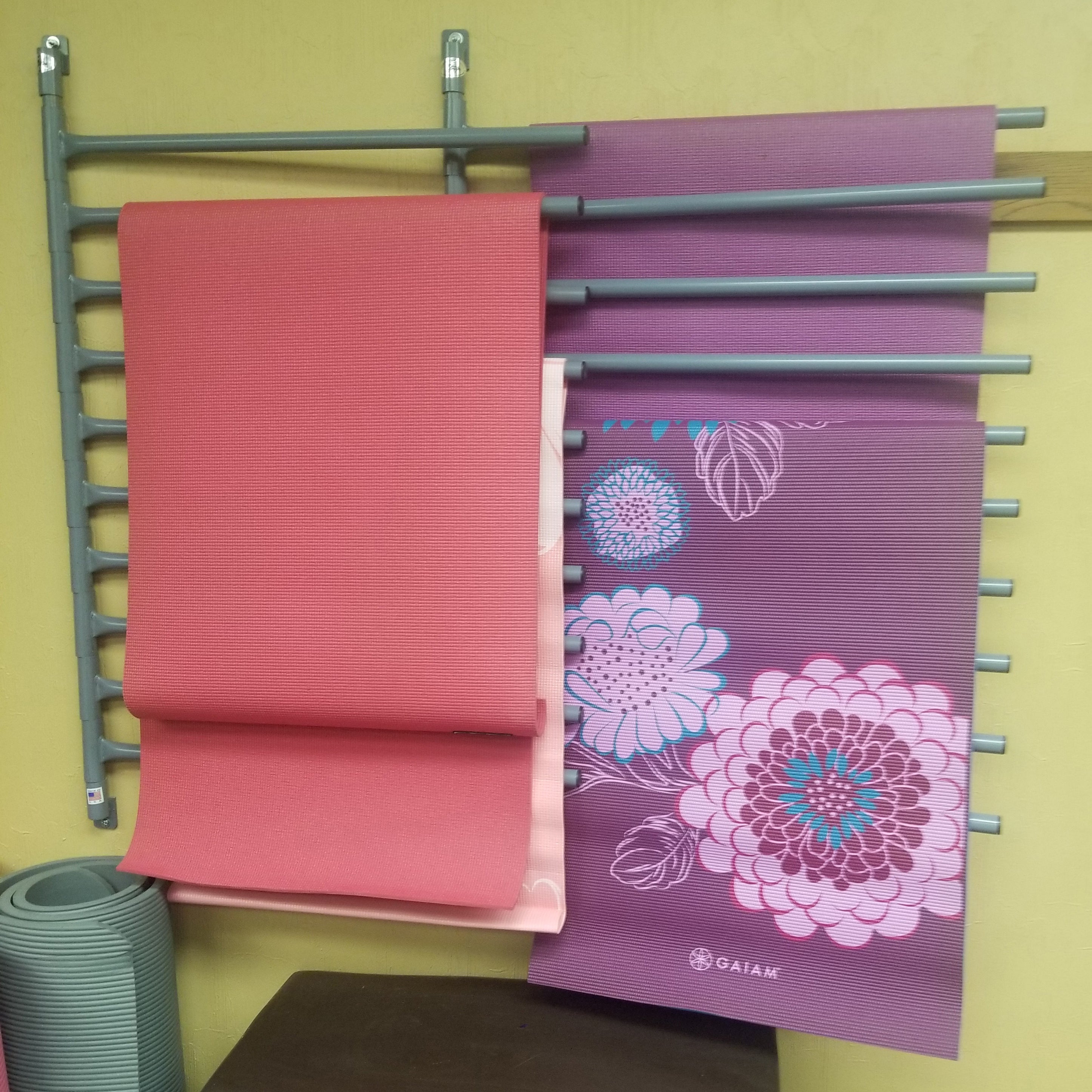 Yoga Mat Wall Holder - Wall Mounted Yoga Mat Rack - Gaiam