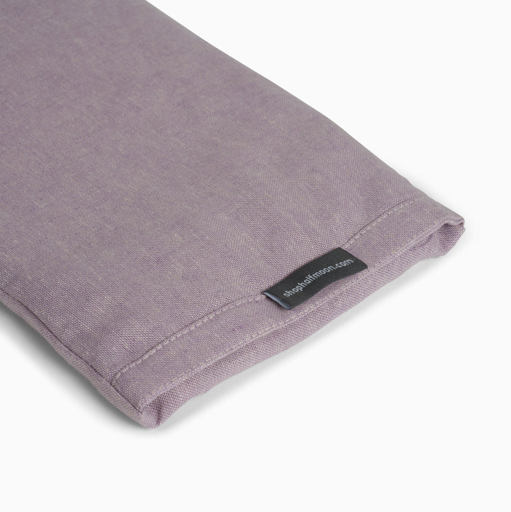 Halfmoon Hot + Cold Therapy Pillow Iris closeup