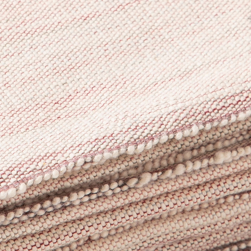 Halfmoon Melange Cotton Yoga Blanket Desert Rose closeup