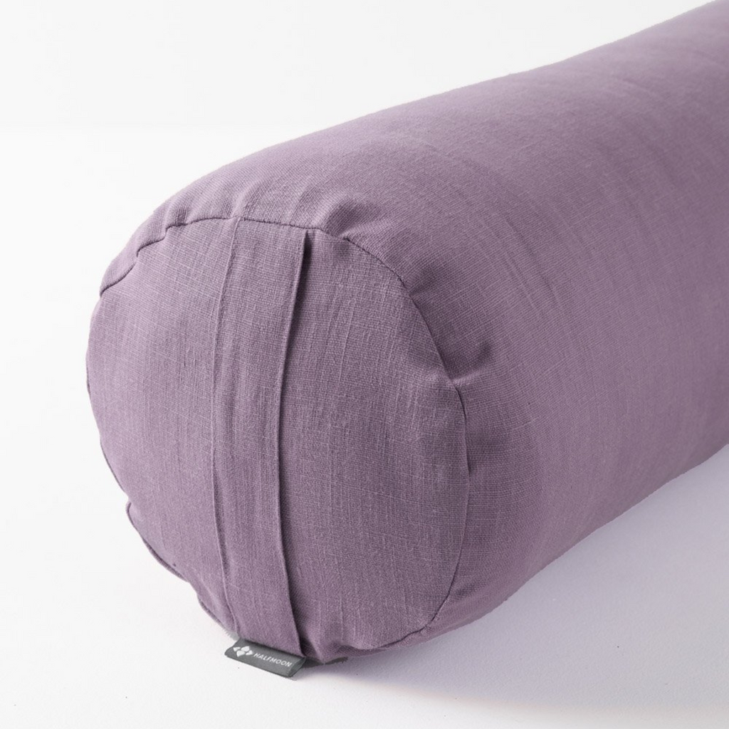 Fig Linen cylindrical bolster