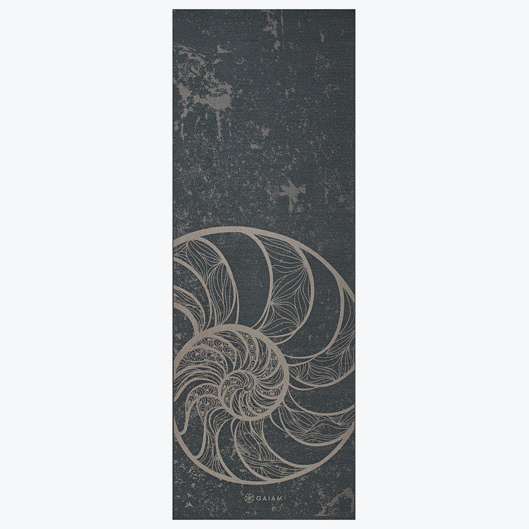 Gaiam Spiral Motion Reversible Yoga Mat (Five Millimeter) 