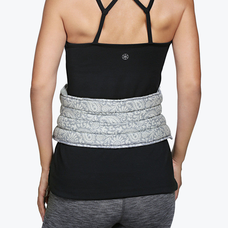Gaiam Relax Lower Back Wrap on Back
