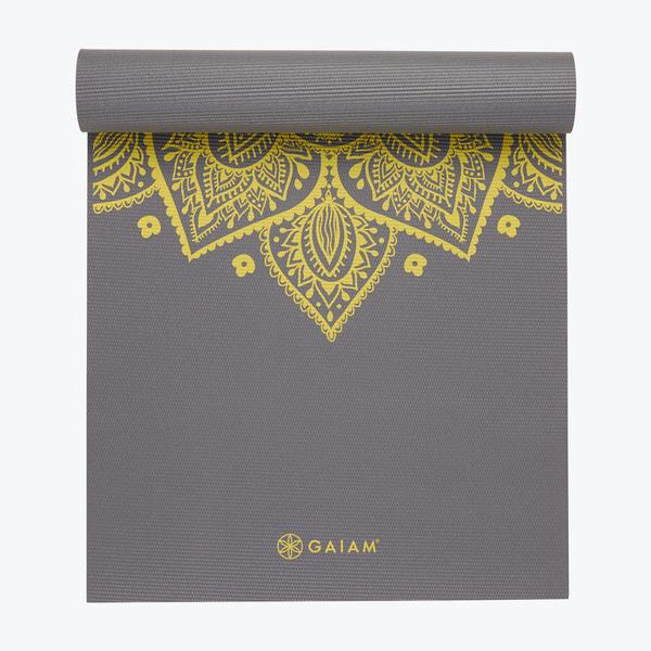 Gaiam Printed Yoga Mat 6mm PVC Lightweight Non-Slip