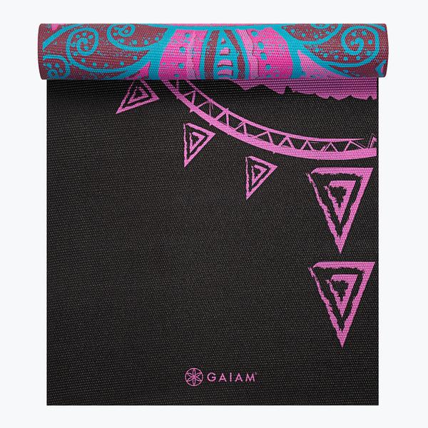 Gaiam Yoga Mat Unisex-Adult Premium Print Non Slip Exercise & Fitness Mat  for All Types of Yoga, Pilates & Floor Workouts, Blue Shadow Marrakesh, 68  Inch L x 24 Inch W x